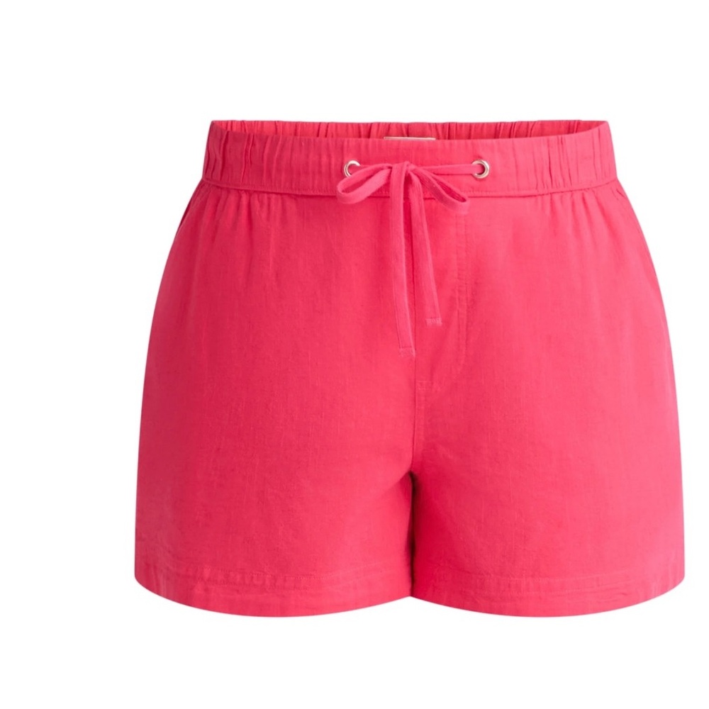 Terra & Sky Linen Blend Shorts Size 4X